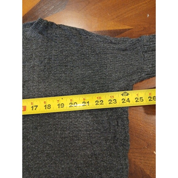 Velvet for Calypso St. Barth Womens Gray Waffle Knit Pullover Sweater Top Size M - Picture 7 of 10